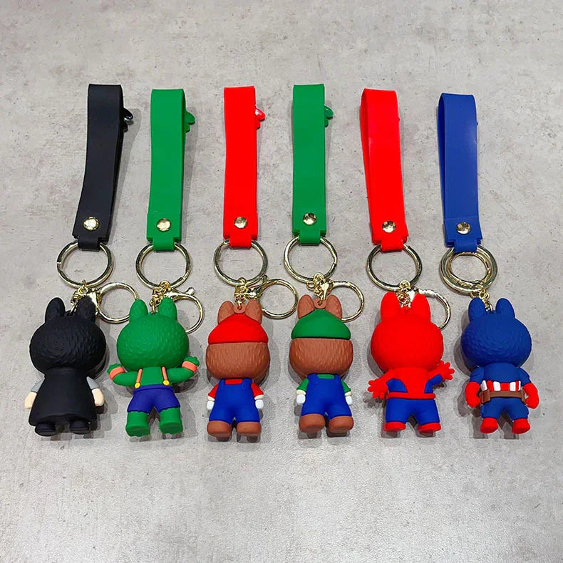 Labubu Hero Cosplay 3D Keychain