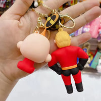 The Incredibles Superhero Family Keychain