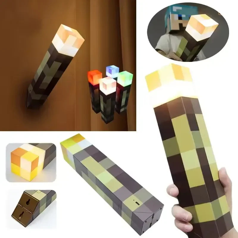 Brownstone Minecraft Torch Night Light