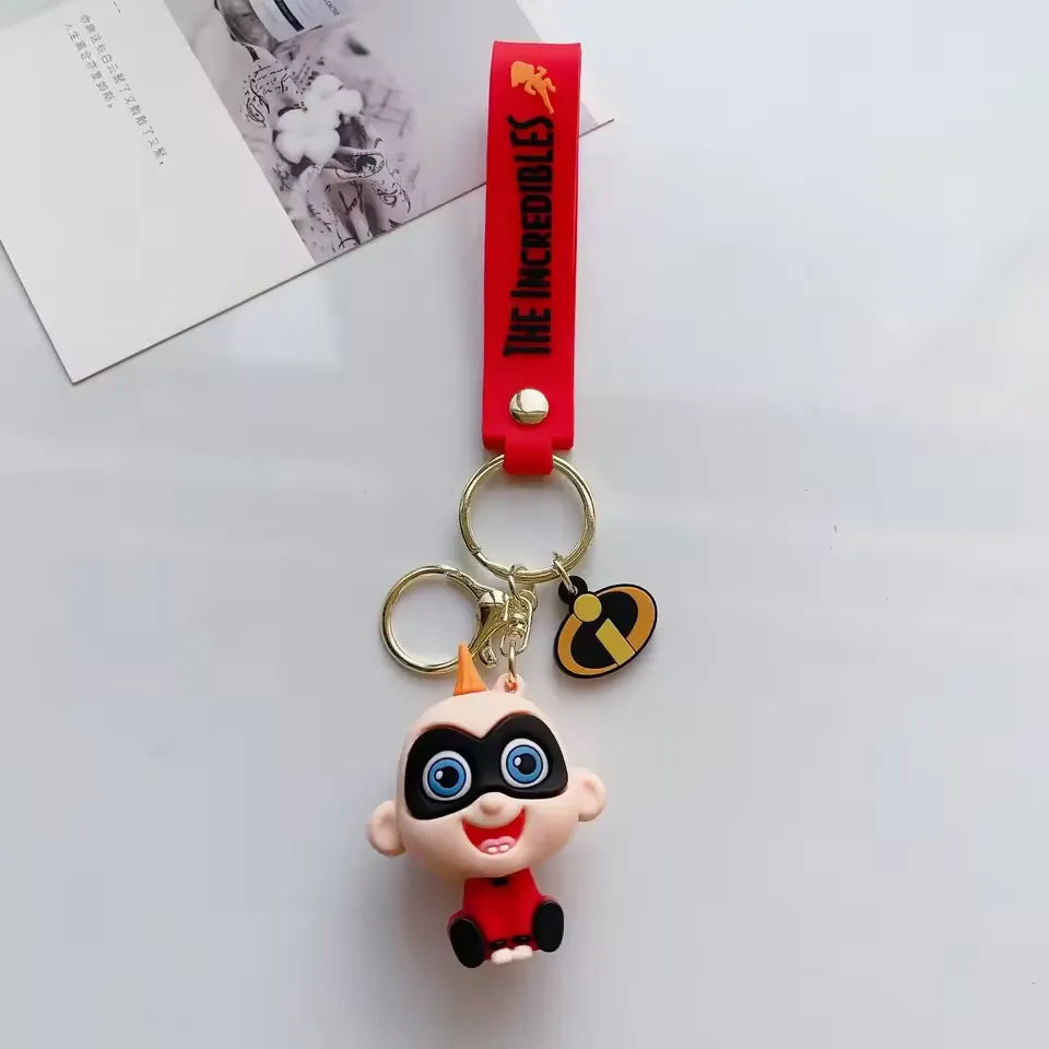 The Incredibles Superhero Family Keychain