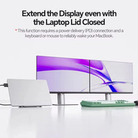 PULWTOP USB-C Dual Monitor Docking Station