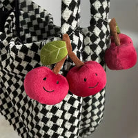 JC Velvety Dual Cherry Pluck Keychain