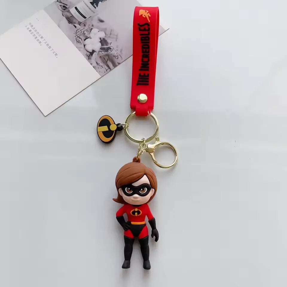 The Incredibles Superhero Family Keychain