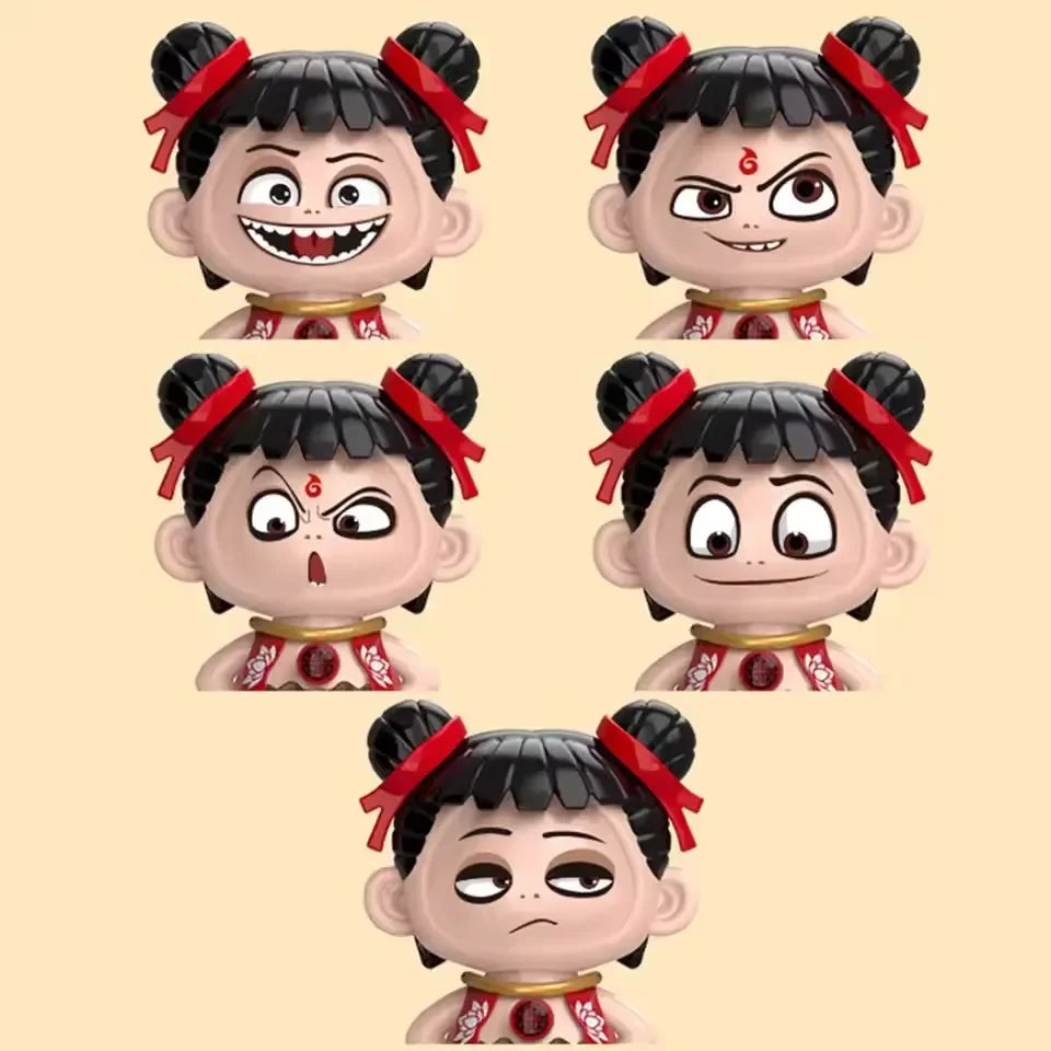 Nezha Mood-Shift Expression Keychain