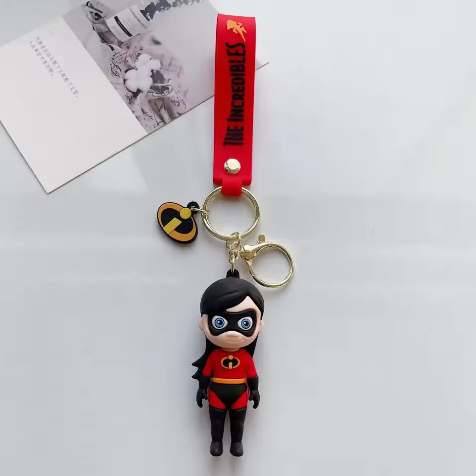 The Incredibles Superhero Family Keychain