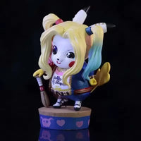 Pikachu Cosplay Joker & Quinn Figurines (12 cm)