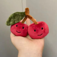 JC Velvety Dual Cherry Pluck Keychain