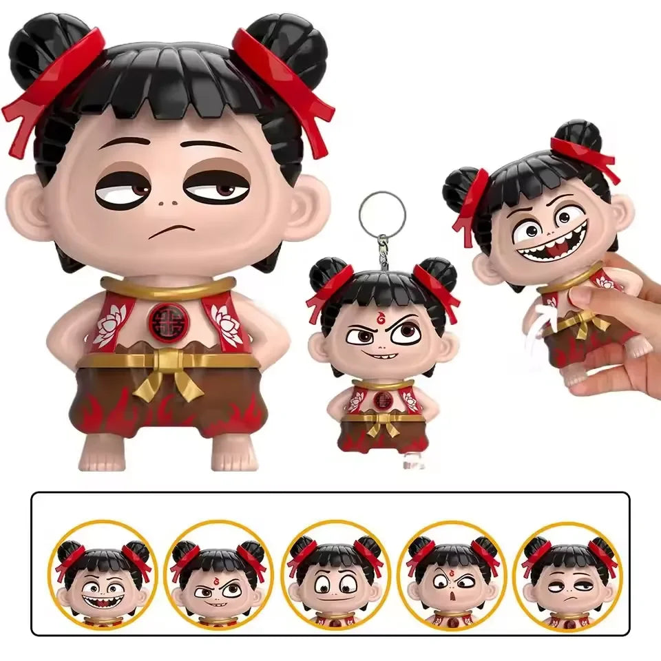 Nezha Mood-Shift Expression Keychain