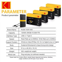 Kodak X200 High Speed Mobile SSD