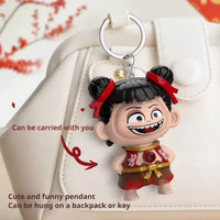 Nezha Mood-Shift Expression Keychain