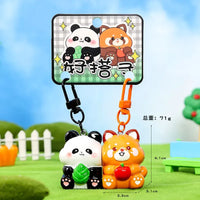 Panda Couple Magnetic Keychain