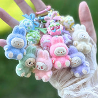 Labubu Elite Sitting Charm Keychain