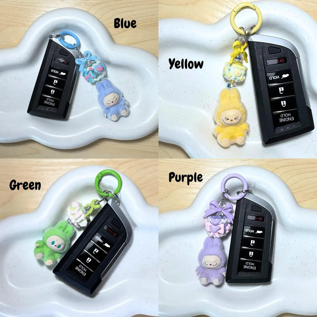 Labubu Elite Sitting Charm Keychain