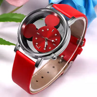 Large Dial Mickey Silhouette Fashion Watch