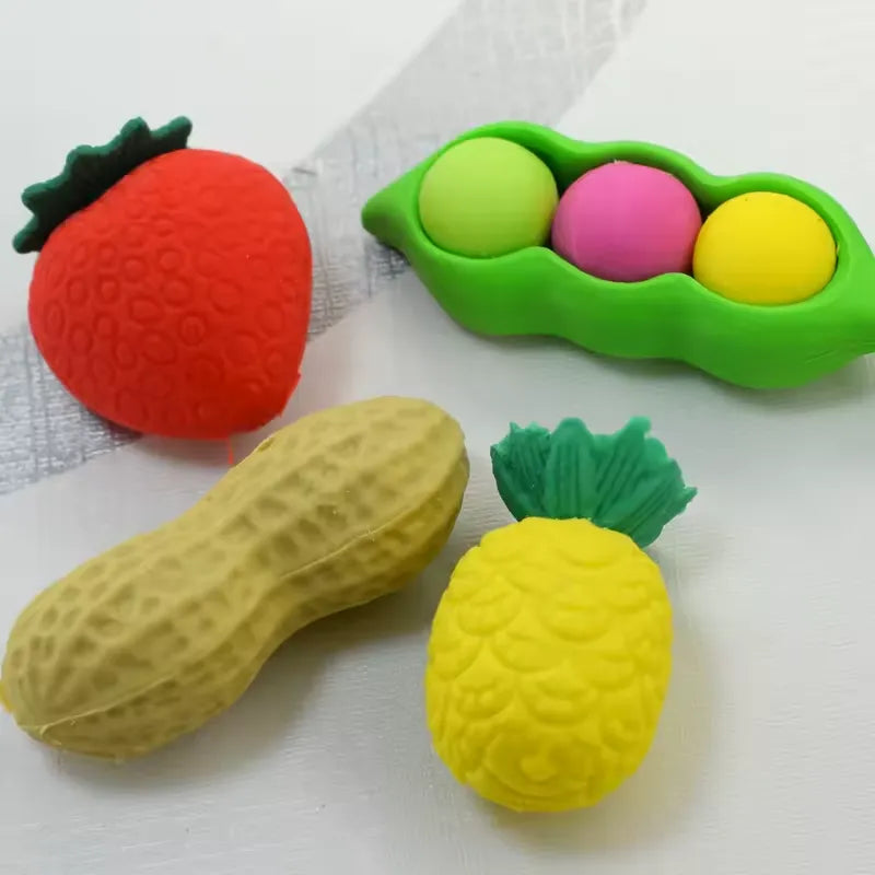 Colourful Garden Goodies Eraser (Set of 4)