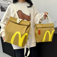 Cute McDonald's Vintage Canvas Backpack