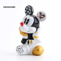 Black Gold Stitch and Mickey Designer Figures (Set of 2)