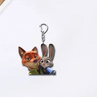 Zootopia 2 Selfie Squad Acrylic Charm Keychain