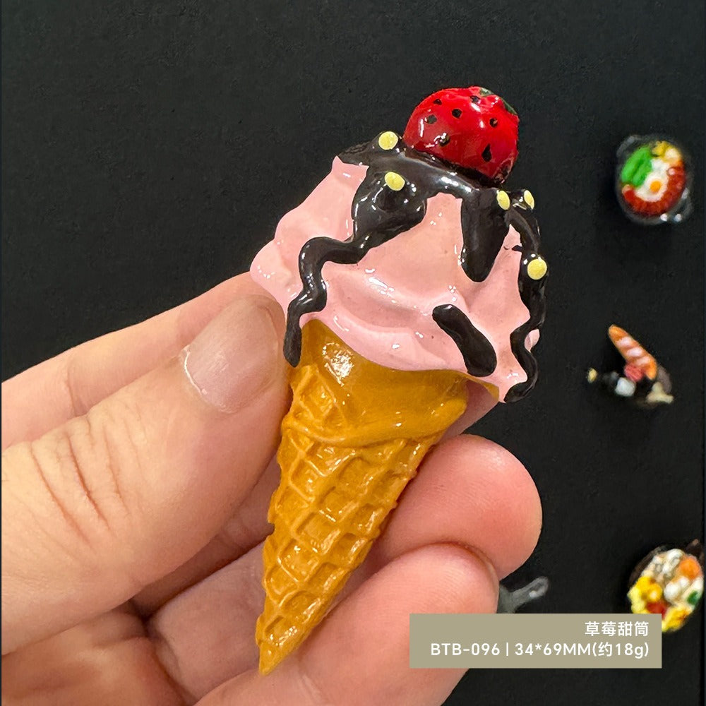 3D Food Dopamine Fridge Magnets