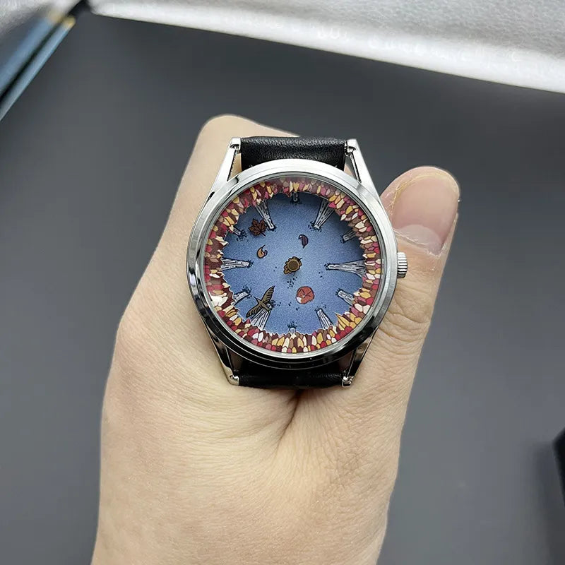 Autumn Day Forest Deconstructed Dial Creative Watch