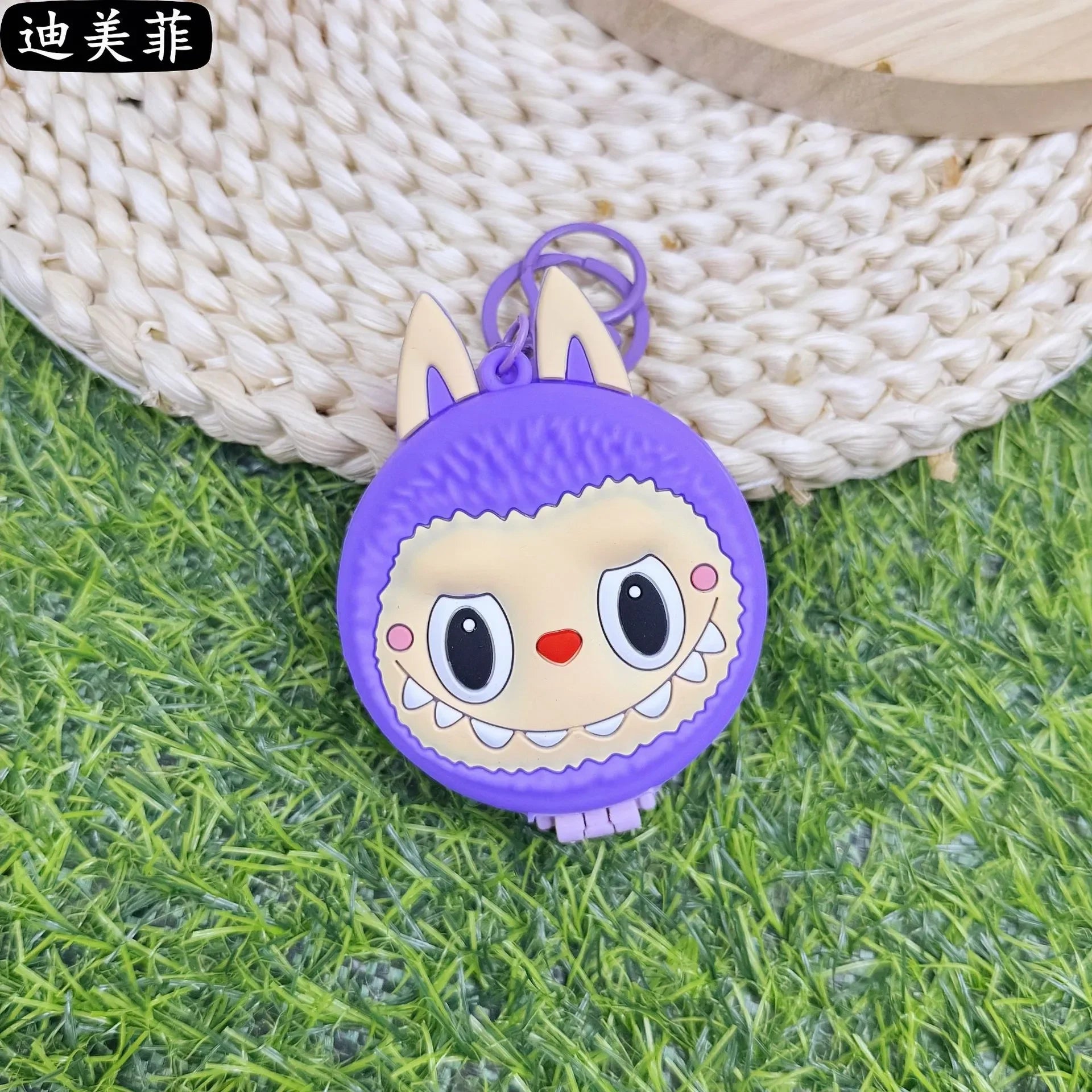 Labubu Mischief Comb & Mirror Keychain