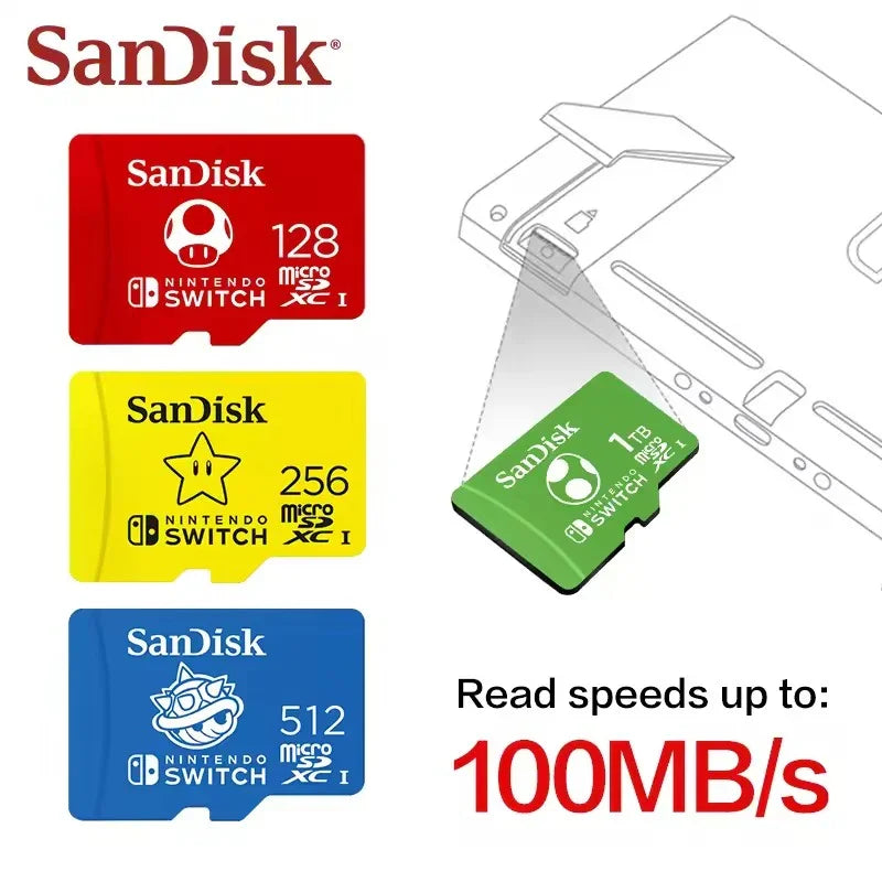 Sandisc Nintendo Switch TF Memory Card (upto 1 TB)
