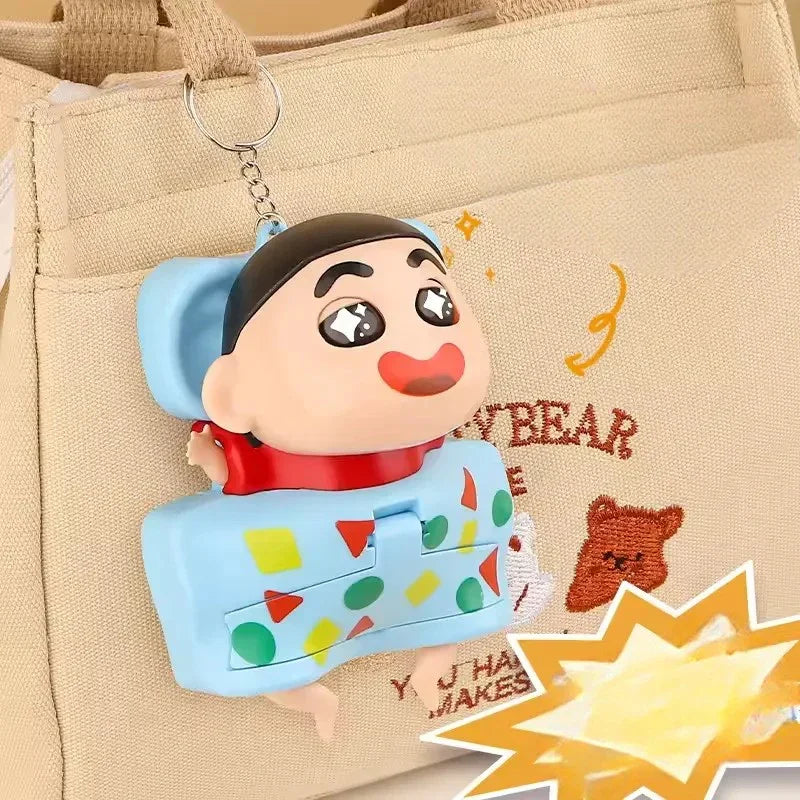 Sleepy Shinichan Phone Stand Keychain