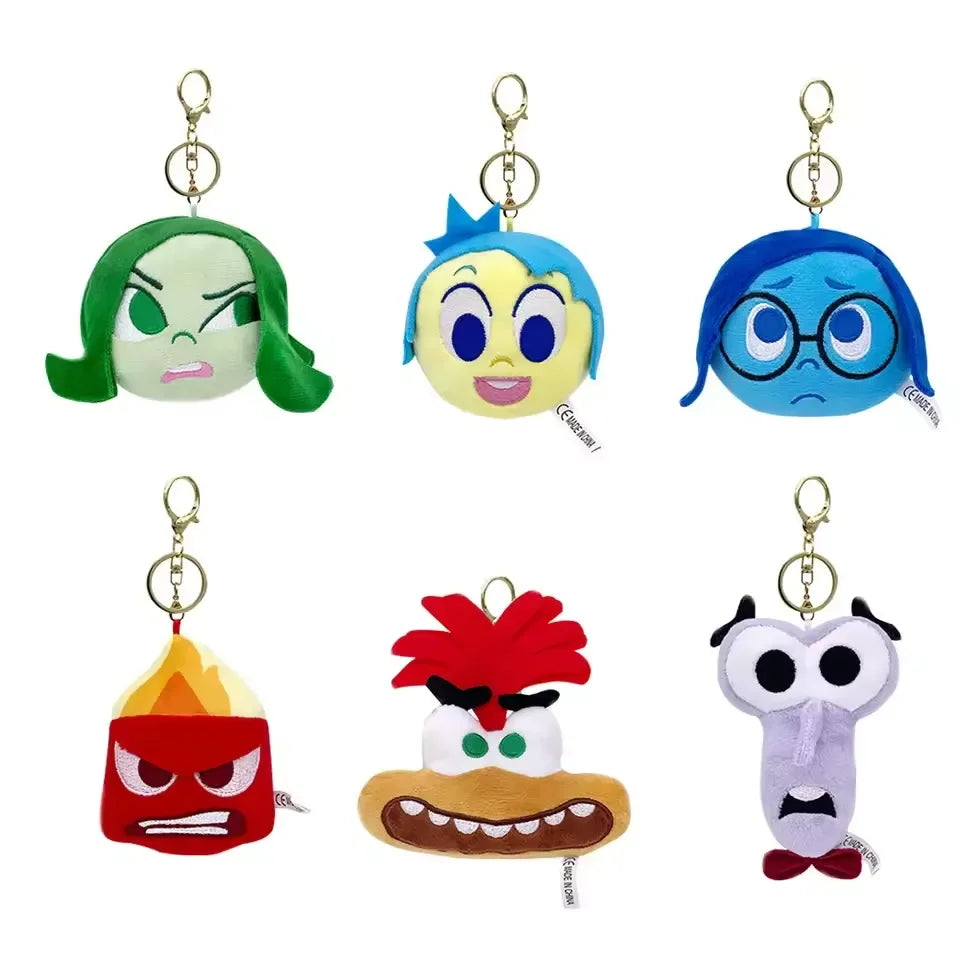 Inside Out Emotions Head Keychain