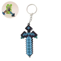 Minekraft Diamond Sword LED Keychain