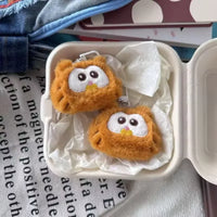 Garfield Fluffy Head Plush Keychain