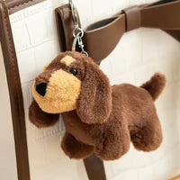JC Dachshund Pup Plush Keychain