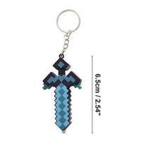 Minekraft Diamond Sword LED Keychain