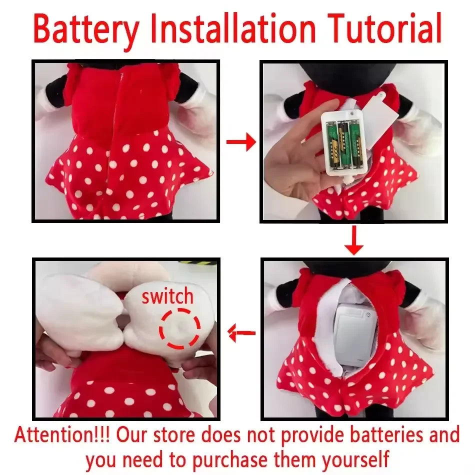 Mickey & Minnie Breathing Musical Plush