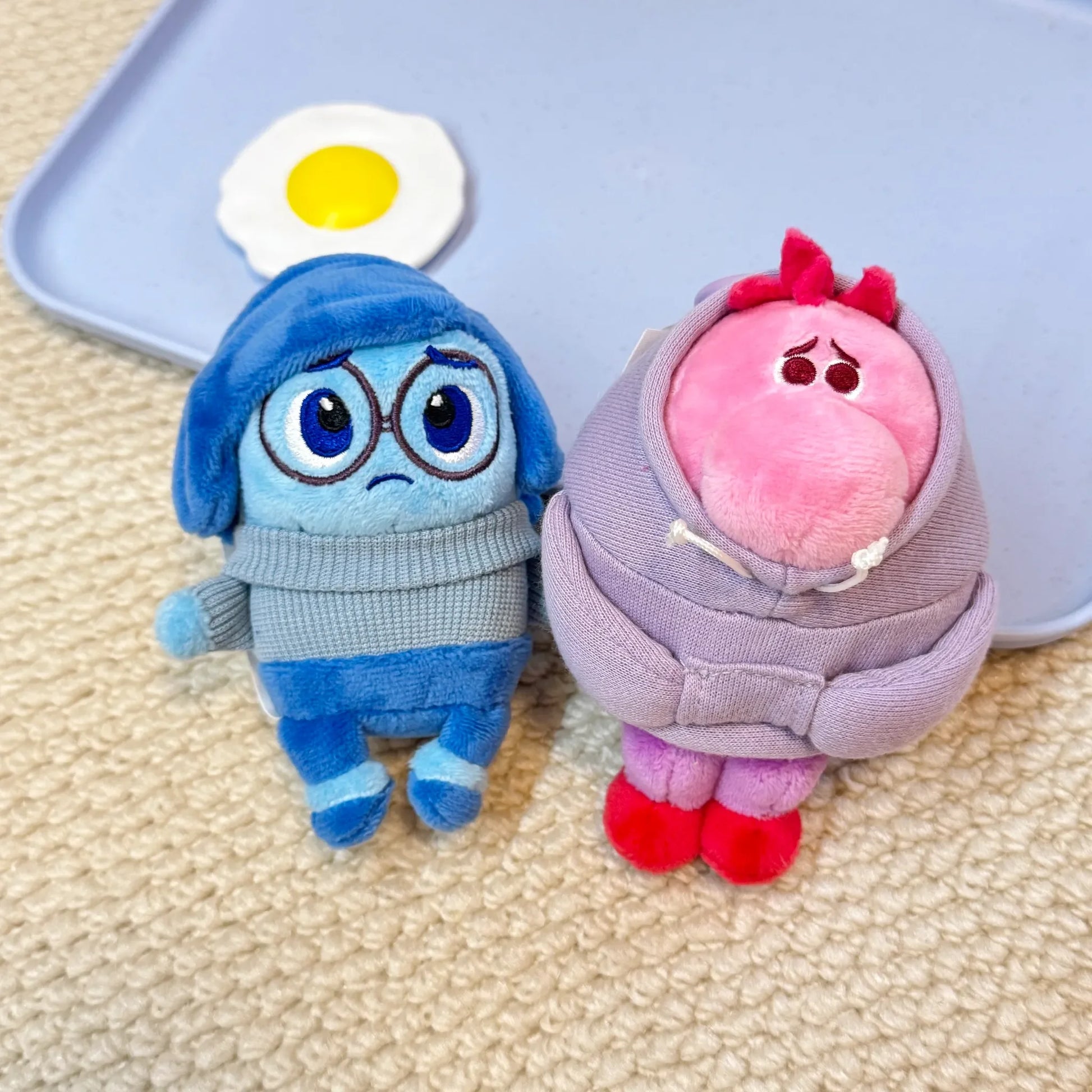 Inside Out Sadness Plush Keychain