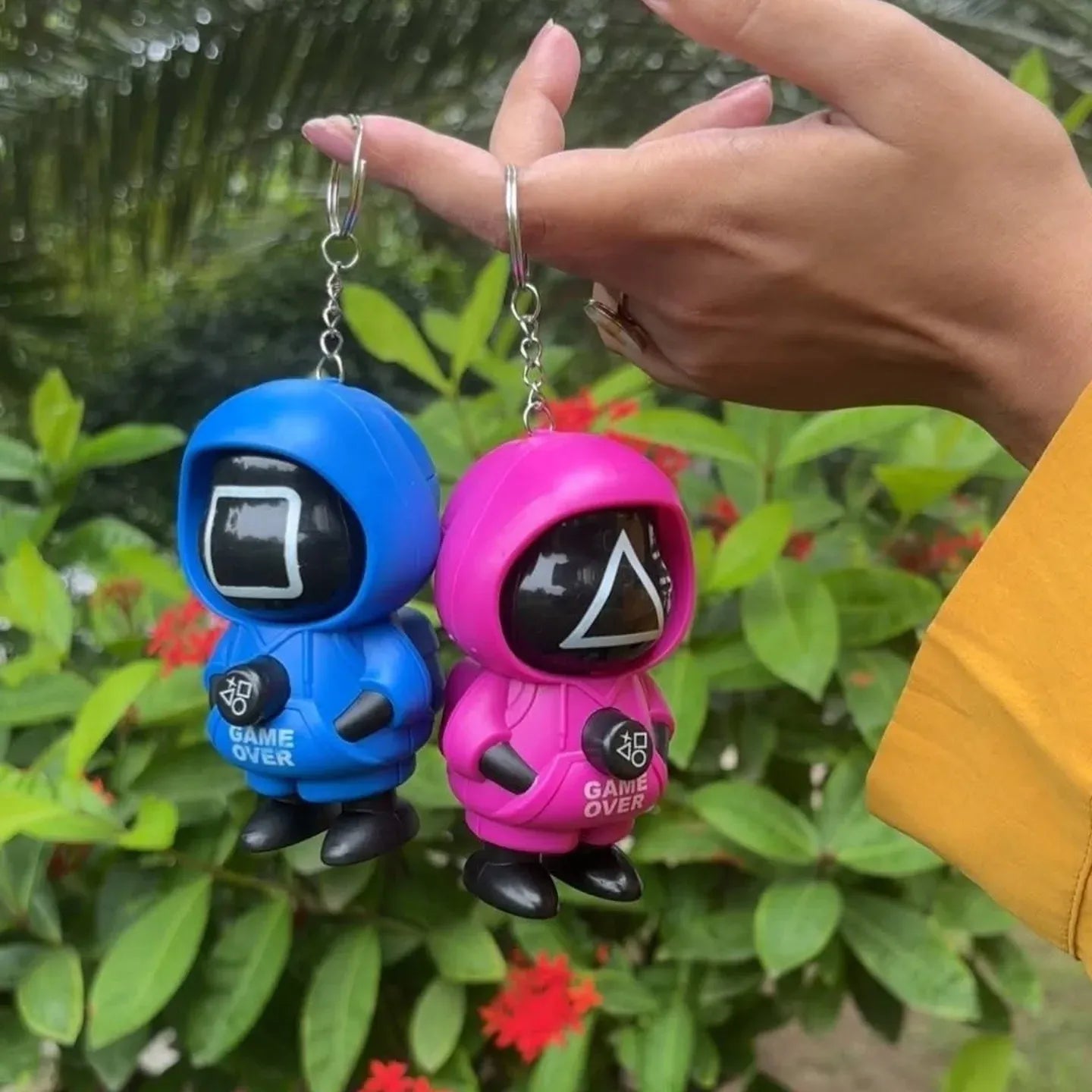 Squid Game Face Changing Keychain