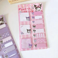 Kuromi Tea Time Multi-Tab Sticky Notes