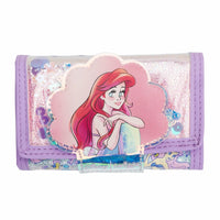SMGL Little Mermaid Ariel Sequin Shell Tri-Fold Wallet