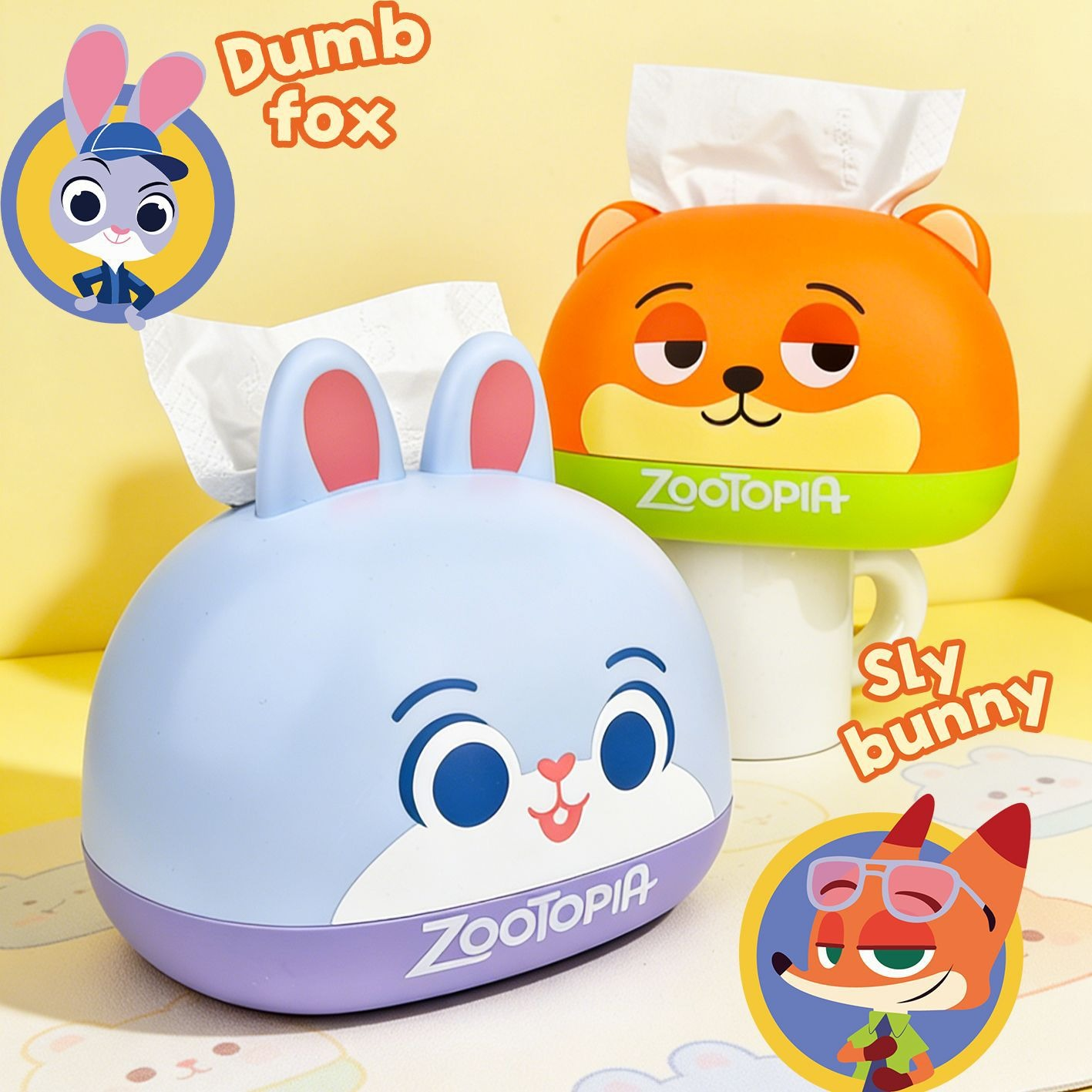 DZNY Zootopia Dome Character Tissue Box