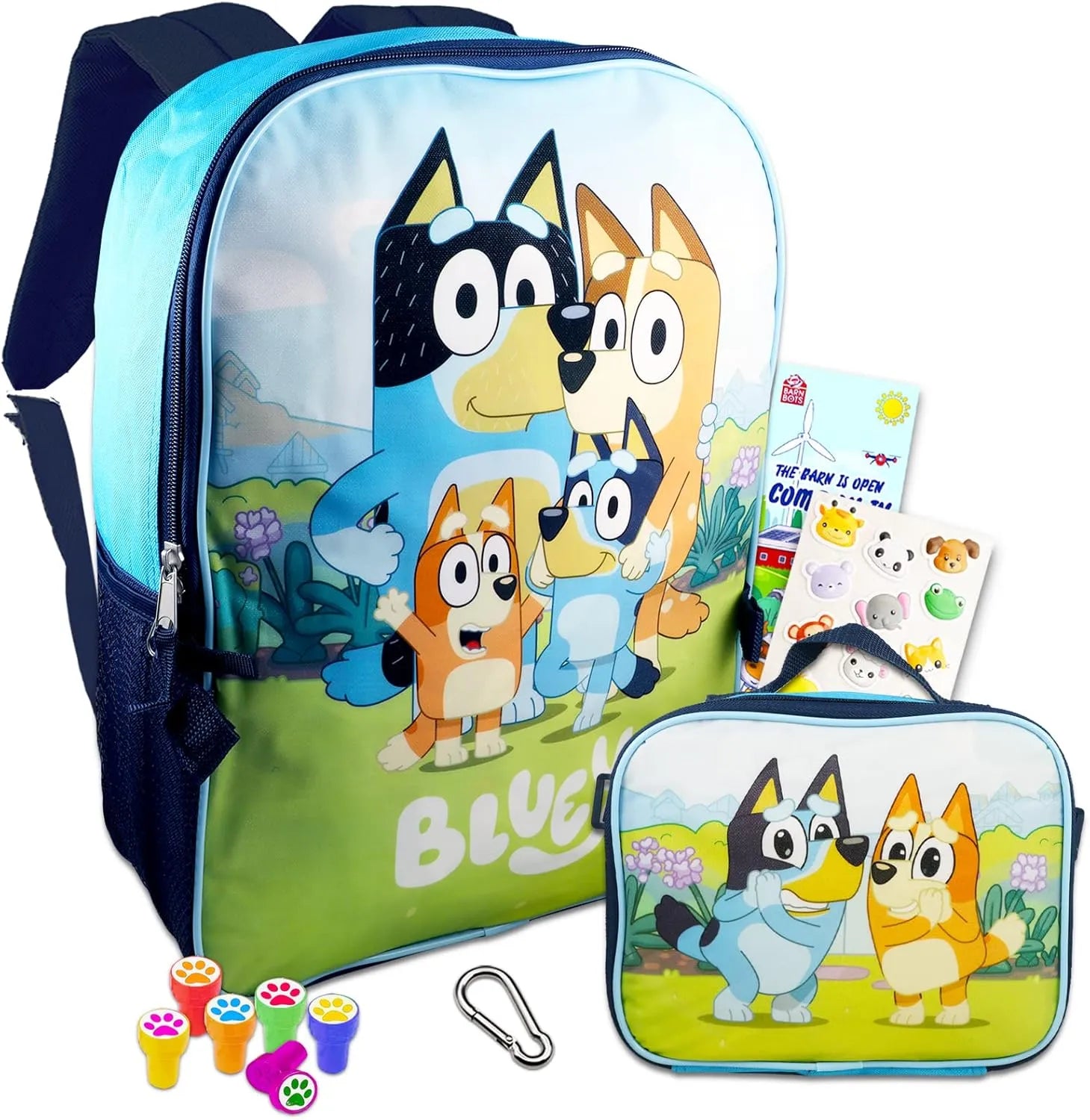 Bluey Family Backpack and Lunch Bag Set