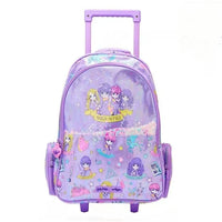 SMGL Harry Potter Purple Iridescent Wheeled Trolley Backpack