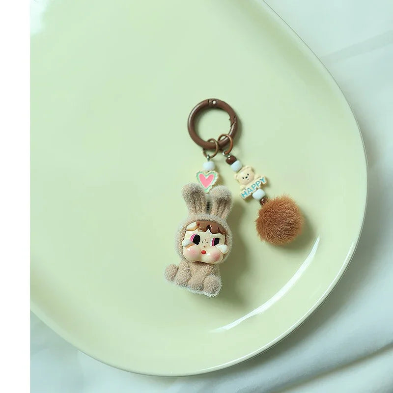 Cry Baby Velvet Tears Flocked Keychain