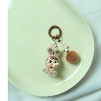Cry Baby Velvet Tears Flocked Keychain
