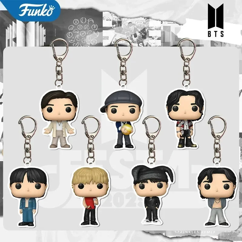 BTS Band Members Acrylic Keychain