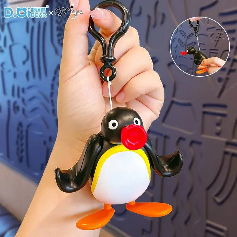 Pingu Waddle Wiggle Pull String Keychain