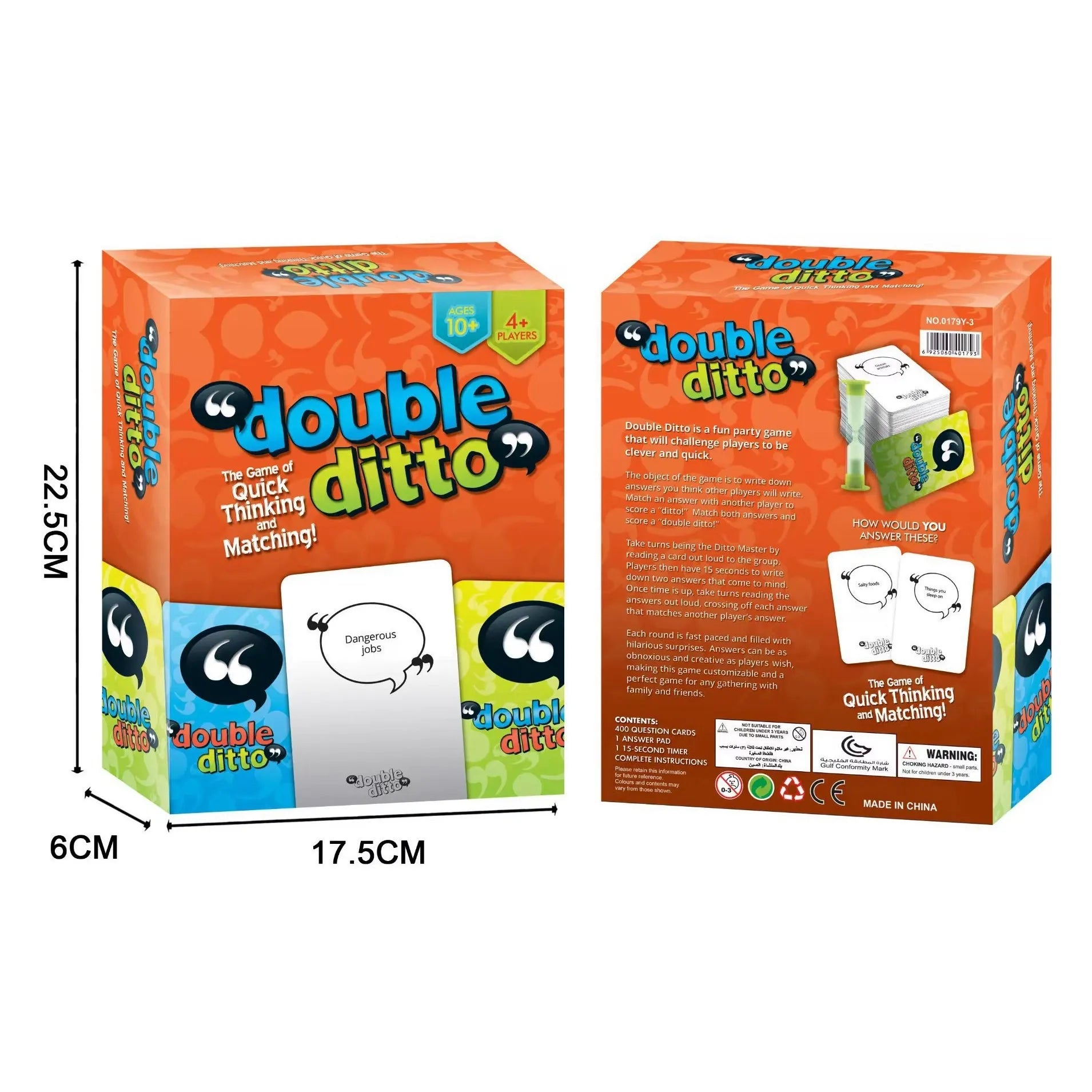 Double Ditto Card Game