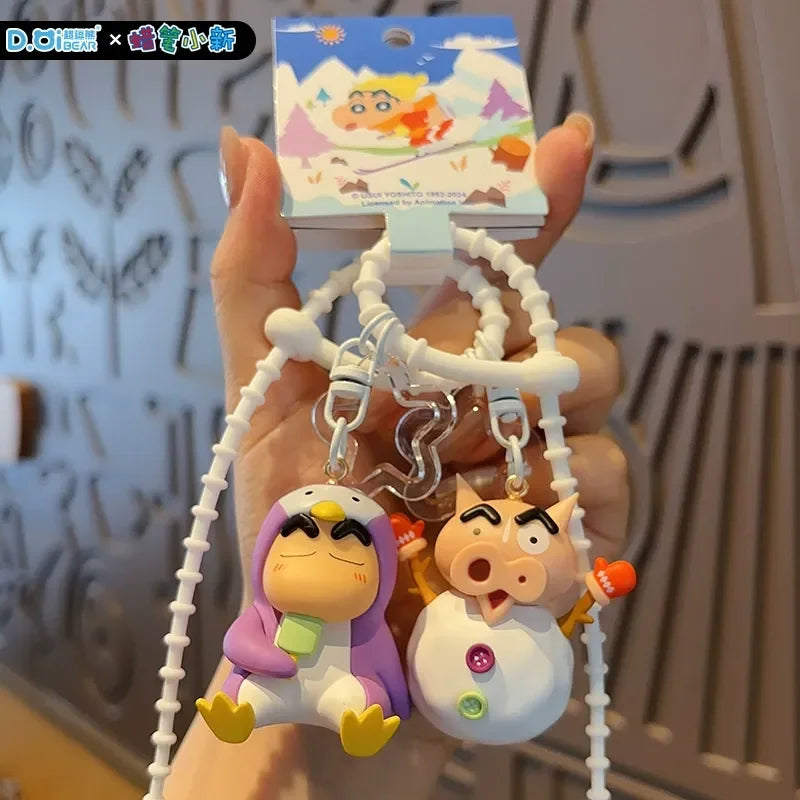 Genuine Crayon Shinchan Winter Games Keychain