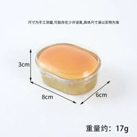 Realistic Semi-Baked Cheese Pudding Squishy