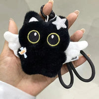 Black Hero Cat Plush Keychain Series