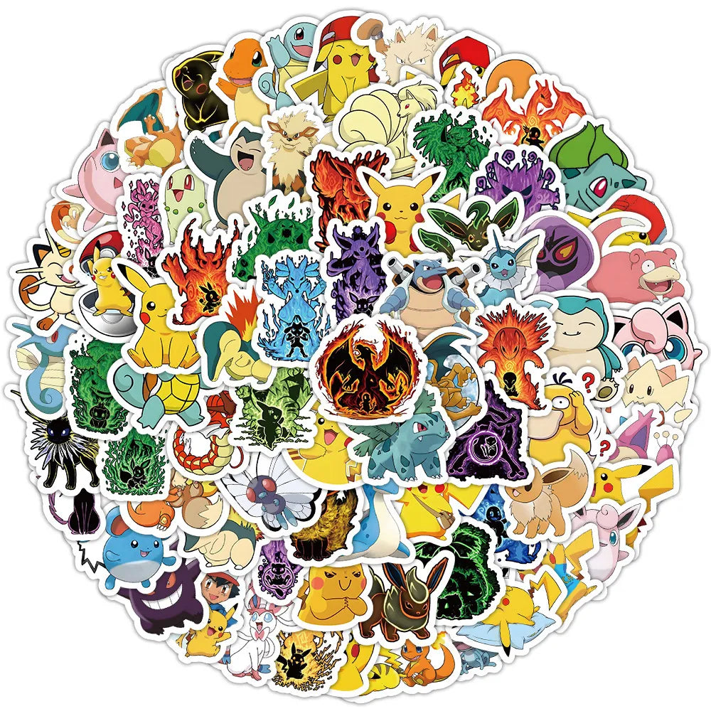 Pokemon Aura Evolution Vinyl Sticker Pack (100 Pcs)