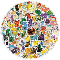 Pokemon Aura Evolution Vinyl Sticker Pack (100 Pcs)